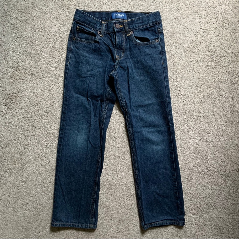 Boys Old Navy denim jeans straight size 8